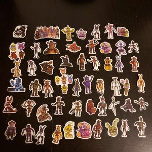 Five Nights At Freddy's stickers 50 pieces